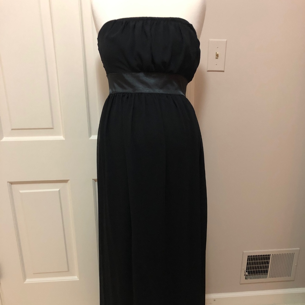 Maternite Black Long Tube Dress